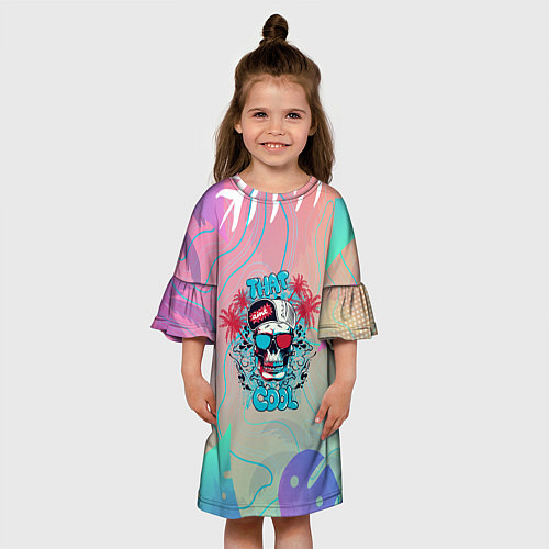 Детское платье Черепальма / 3D-принт – фото 3