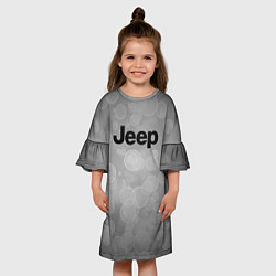 Платье клеш для девочки JEEP abstraction, цвет: 3D-принт — фото 2