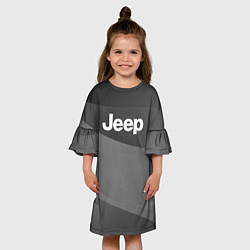 Платье клеш для девочки JEEP спорт, цвет: 3D-принт — фото 2