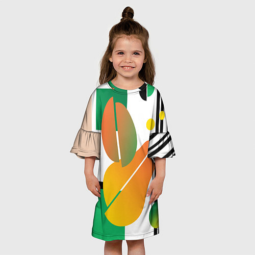 Детское платье Фруктовые градиенты / 3D-принт – фото 3