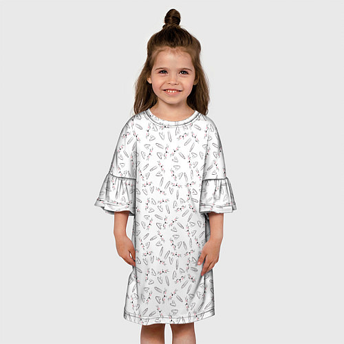 Детское платье Зайцы и уши / 3D-принт – фото 3