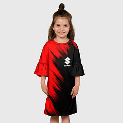 Платье клеш для девочки SUZUKI sport, цвет: 3D-принт — фото 2