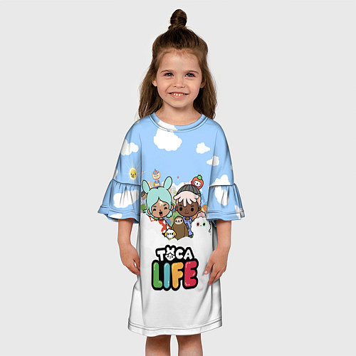 Детское платье Toca Life Sky / 3D-принт – фото 3