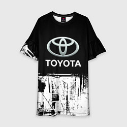 Платье клеш для девочки Toyota sport, цвет: 3D-принт