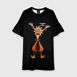 Платье клеш для девочки Five Nights at Freddys: Security Breach Воспитател, цвет: 3D-принт