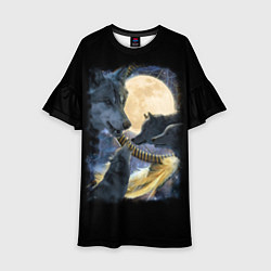 Детское платье Ночные Хищники