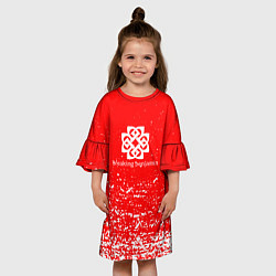 Платье клеш для девочки Breaking Benjamin, цвет: 3D-принт — фото 2