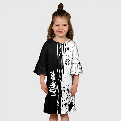 Детское платье Blink 182 БРЫЗГИ / 3D-принт – фото 3