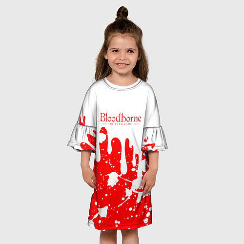 Детское платье BLOODBORNE брызги / 3D-принт – фото 3
