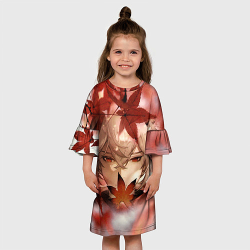 Детское платье Кадзуха и кленовые листья / 3D-принт – фото 3