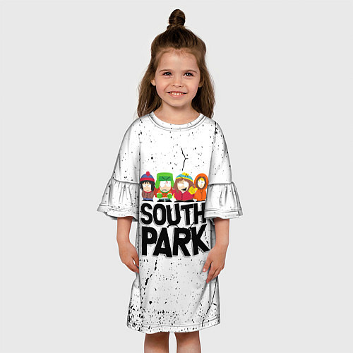 Детское платье Южный парк мультфильм - персонажи South Park / 3D-принт – фото 3