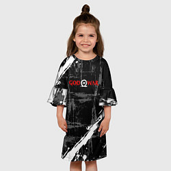 Платье клеш для девочки God of war gameplay, цвет: 3D-принт — фото 2