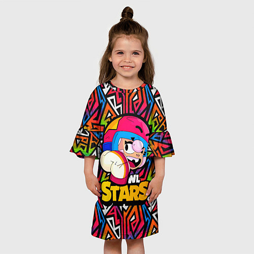 Детское платье Бонни Bonny значок Brawl Stars / 3D-принт – фото 3