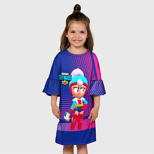 Детское платье BRAWLSTARS JANET ДЖАНЕТ / 3D-принт – фото 3