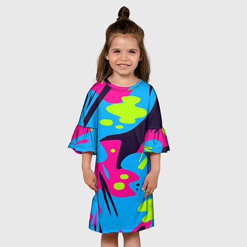 Детское платье Color abstract pattern Summer / 3D-принт – фото 3