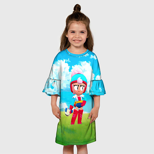 Детское платье JANET BRAWLSTARS ДЖАНЕТ / 3D-принт – фото 3
