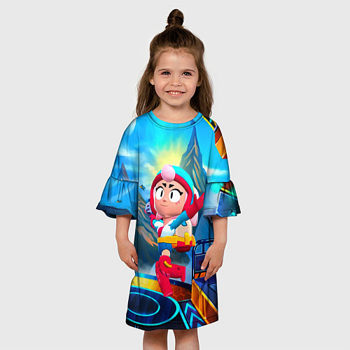 Детское платье JANET BRAWLSTARS ДЖАНЕТ / 3D-принт – фото 3