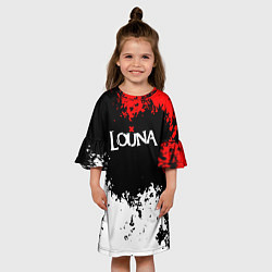 Платье клеш для девочки Louna band, цвет: 3D-принт — фото 2