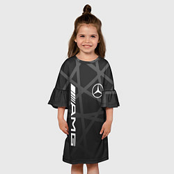 Платье клеш для девочки MERCEDES - BENZ МЕРСЕДЕС, цвет: 3D-принт — фото 2