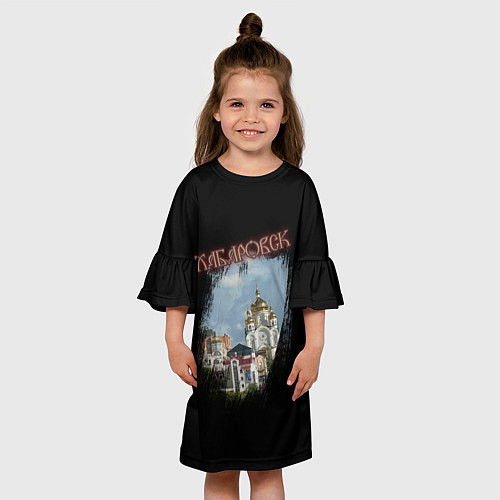 Детское платье Город Хабаровск / 3D-принт – фото 3