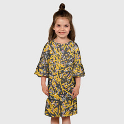 Платье клеш для девочки Простые карандаши, цвет: 3D-принт — фото 2