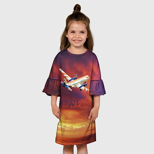 Детское платье Самолет Ил 114-300 / 3D-принт – фото 3