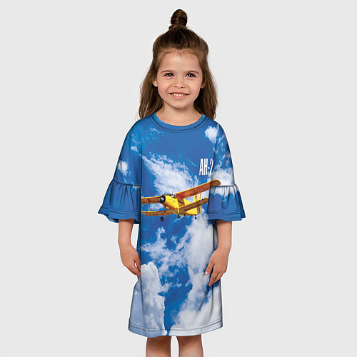 Детское платье Гражданский самолет Ан-2 / 3D-принт – фото 3