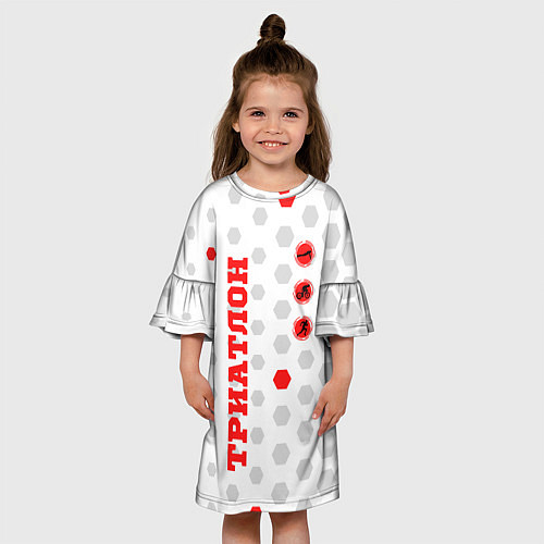 Детское платье ТРИАТЛОН - ТРОЕБОРЬЕ / 3D-принт – фото 3