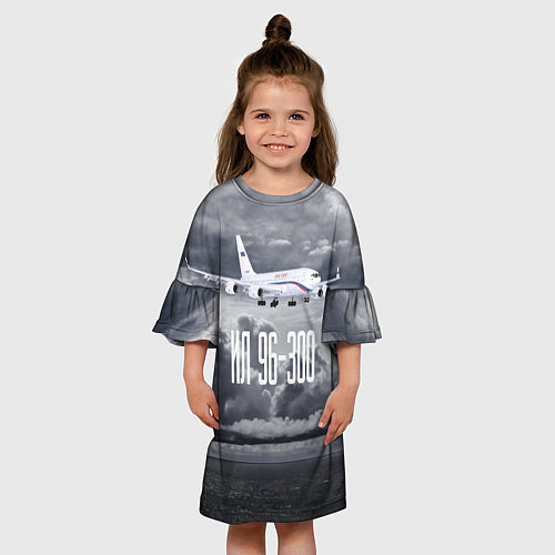 Детское платье Пассажирский самолет Ил 96-300 / 3D-принт – фото 3