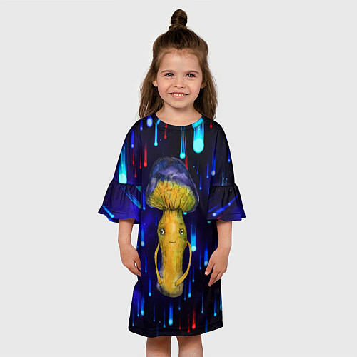 Детское платье Гриб Fantasy / 3D-принт – фото 3