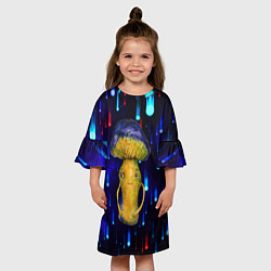 Платье клеш для девочки Гриб Fantasy, цвет: 3D-принт — фото 2