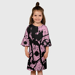 Платье клеш для девочки Кляксы Авангард Узор Blots Vanguard Pattern, цвет: 3D-принт — фото 2