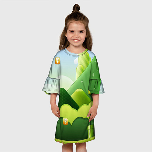 Детское платье Вселенная марио / 3D-принт – фото 3