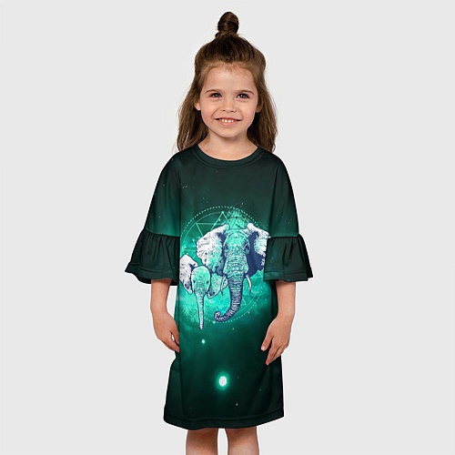 Детское платье 2 слоника / 3D-принт – фото 3