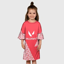 Платье клеш для девочки ВАЛОРАНТ - Valorant, цвет: 3D-принт — фото 2