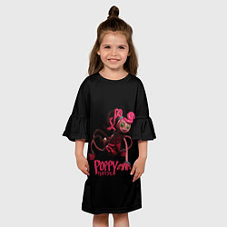 Платье клеш для девочки Poppy Playtime - Chapter 2 Мама длинные ноги Mommy, цвет: 3D-принт — фото 2