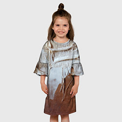Платье клеш для девочки Рванина Авангард Rags Vanguard, цвет: 3D-принт — фото 2