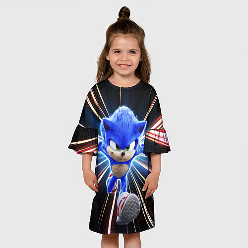 Детское платье Speed Sonic / 3D-принт – фото 3