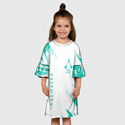 Платье клеш для девочки Assassins Creed Valhalla Локи, цвет: 3D-принт — фото 2