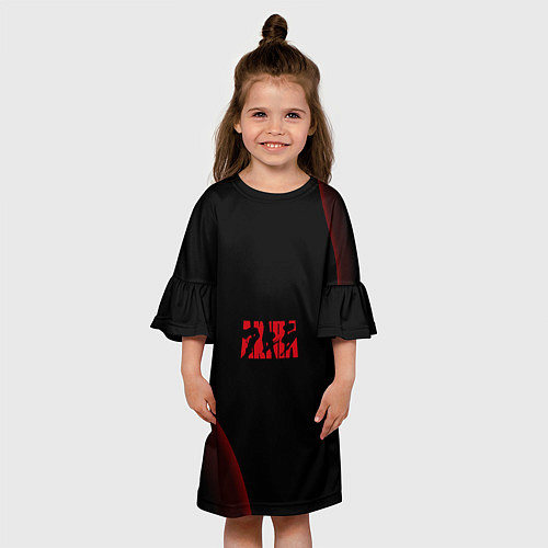Детское платье Аниме Акира черный принт / 3D-принт – фото 3
