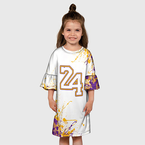 Детское платье Коби Брайант Lakers 24 / 3D-принт – фото 3