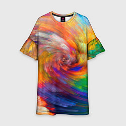 Детское платье MULTICOLORED SWIRLS