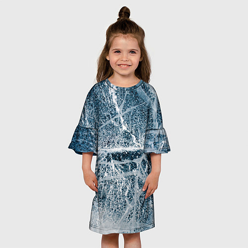 Детское платье Потрескавшийся лед / 3D-принт – фото 3