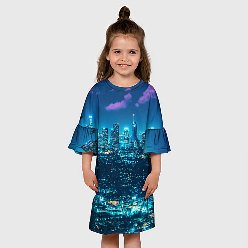 Детское платье Вечер в Лос-Анжелесе / 3D-принт – фото 3