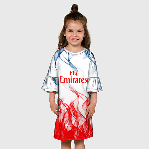 Детское платье Arsenal пламя / 3D-принт – фото 3