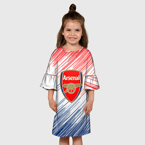 Детское платье Арсенал arsenal logo / 3D-принт – фото 3