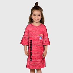 Платье клеш для девочки BAYERN MUNCHEN БАВАРИЯ football club, цвет: 3D-принт — фото 2