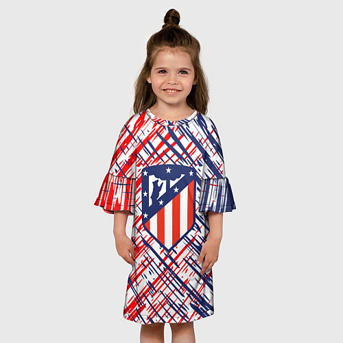 Детское платье Атлетико мадрид краска / 3D-принт – фото 3