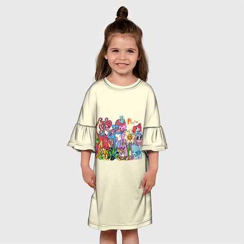 Детское платье Poppy Playtime - Chapter 2 все персонажи из игры / 3D-принт – фото 3