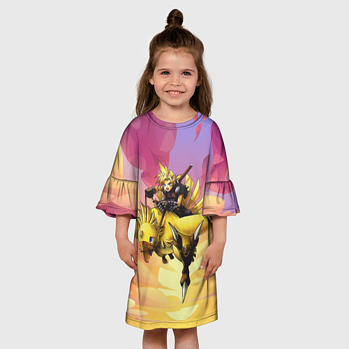 Детское платье Клауд Страйф из Final Fantasy / 3D-принт – фото 3